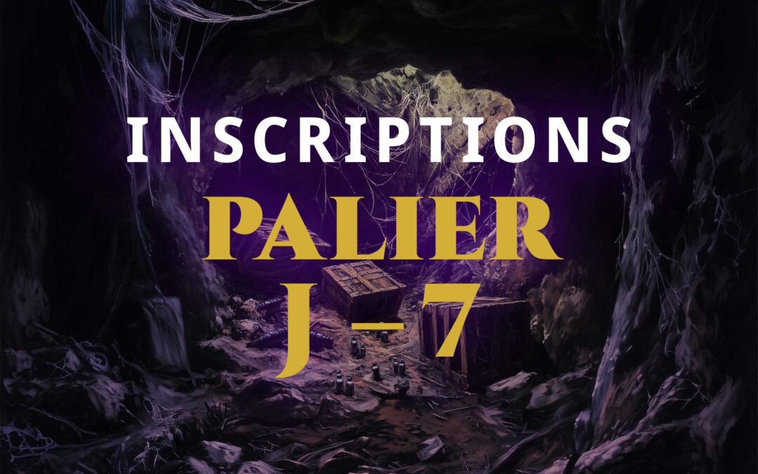 📢 J-7 avant le premier palier !